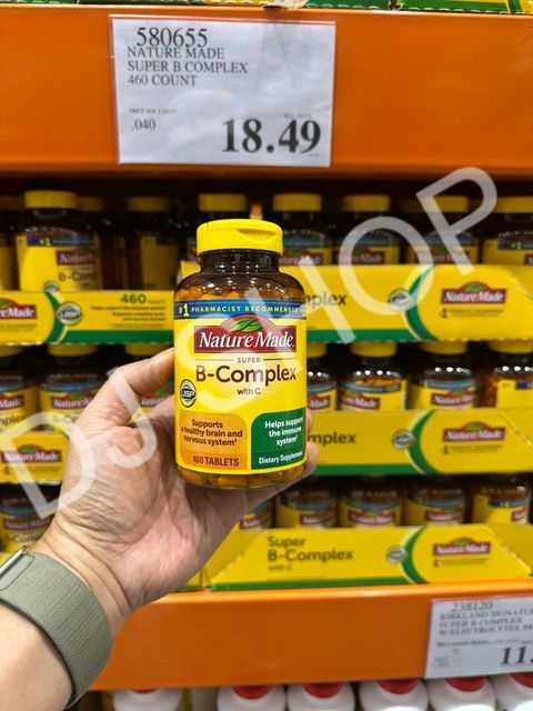 Vi&ecirc;n Uống Vitamin B Tổng Hợp Nature Made Super B-Complex With C
