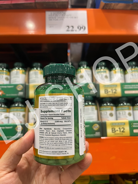 Hướng dẫn sử dụng Nature&rsquo;s Bounty Vitamin B12