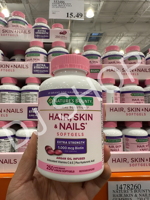 Vi&ecirc;n Uống Đẹp Da, T&oacute;c, M&oacute;ng Hair Skin Nail Nature's Bounty