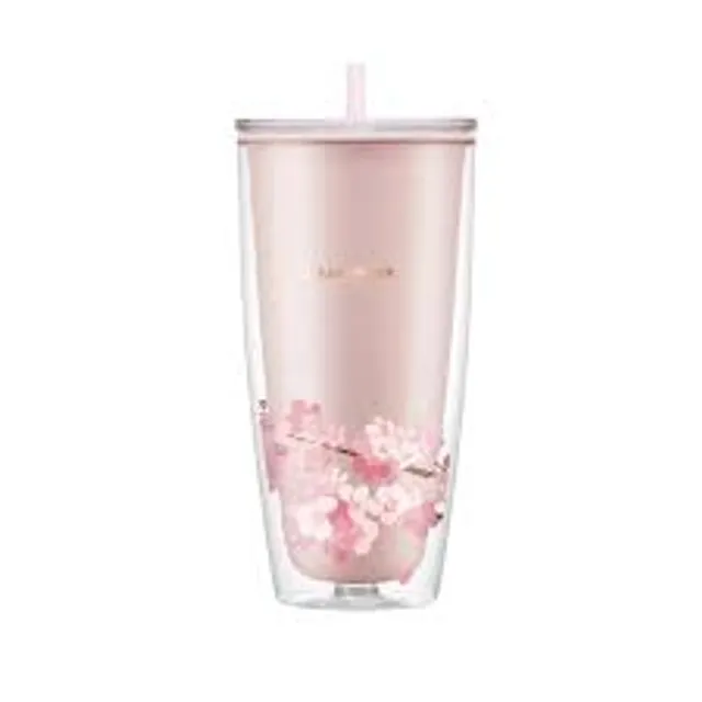HAP509PIK &ndash; Ly Nhựa Hai Lớp LocknLock Double Wall Cold Cup Cherry Blossom  750ml &ndash; M&agrave;u Hồng - Chuy&ecirc;n Sỉ H&agrave;ng Lock&Lock Ch&iacute;nh H&atilde;ng