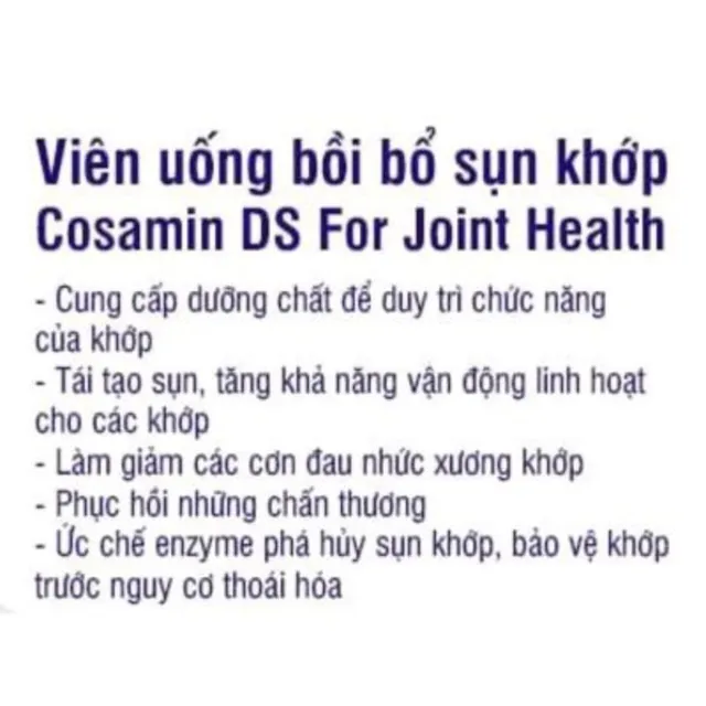 Vi&ecirc;n uống bổ sụn khớp COSAMIN DS