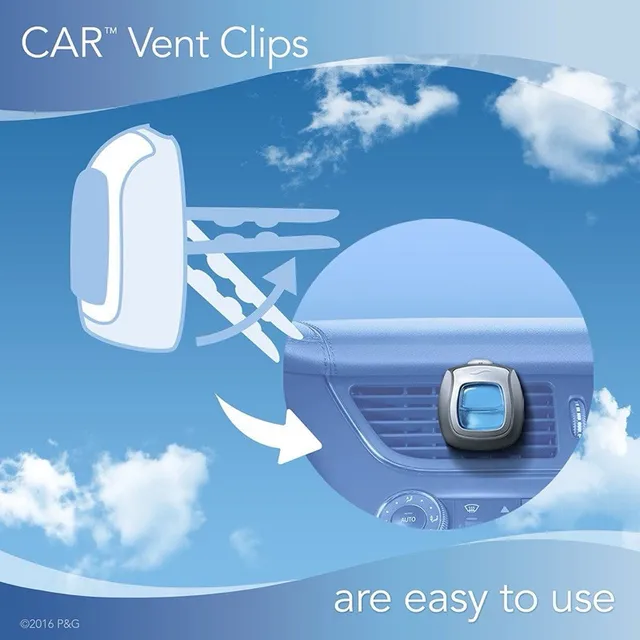 Nước hoa &ocirc; t&ocirc; Febreze Air Freshener Car Vent Clips