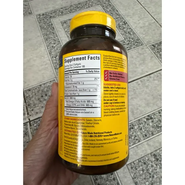 Dầu c&aacute; Nature Made Fish Oil 1200mg