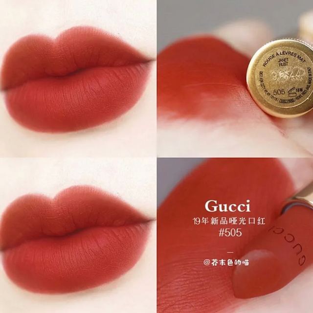Son Gucci Rouge Lip &Agrave; L&egrave;vres Voile Mat 505 Janet Rust