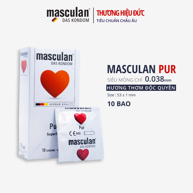 Bao Cao Su Masculan Pur Hương Vani Của Đức - 100% Chính Hãng - Che Tên Sản Phẩm 521547