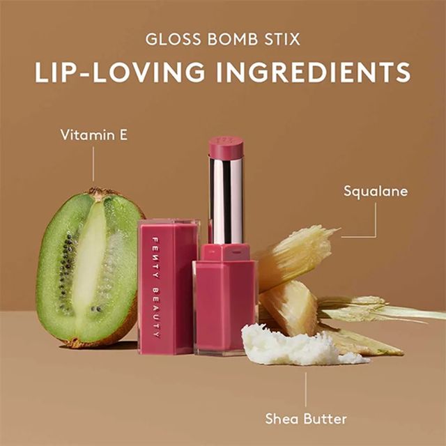 Son B&oacute;ng Fenty Beauty Gloss Bomb Stix High-Shine Riri M&agrave;u Hồng T&iacute;m 2