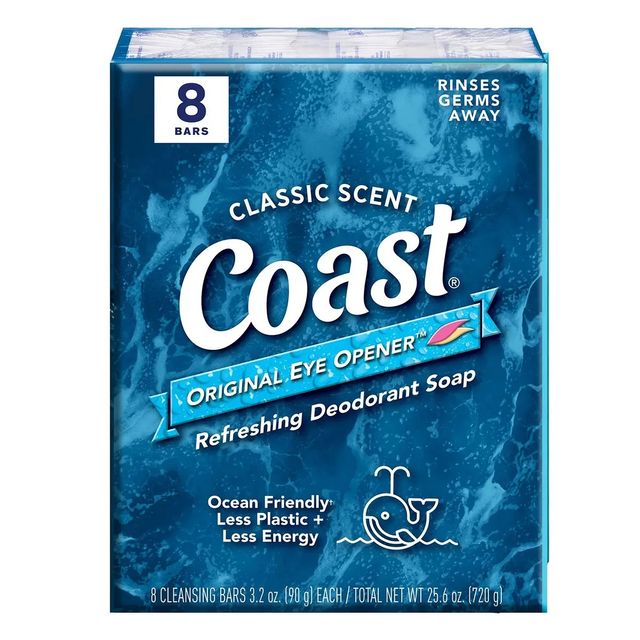 Lốc X&agrave; B&ocirc;ng Cục Coast CLASSIC SCENT Trắng