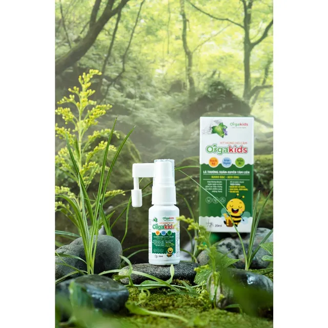 Xịt họng Orgakids - sản phẩm thảm thực l&agrave;nh t&iacute;nh