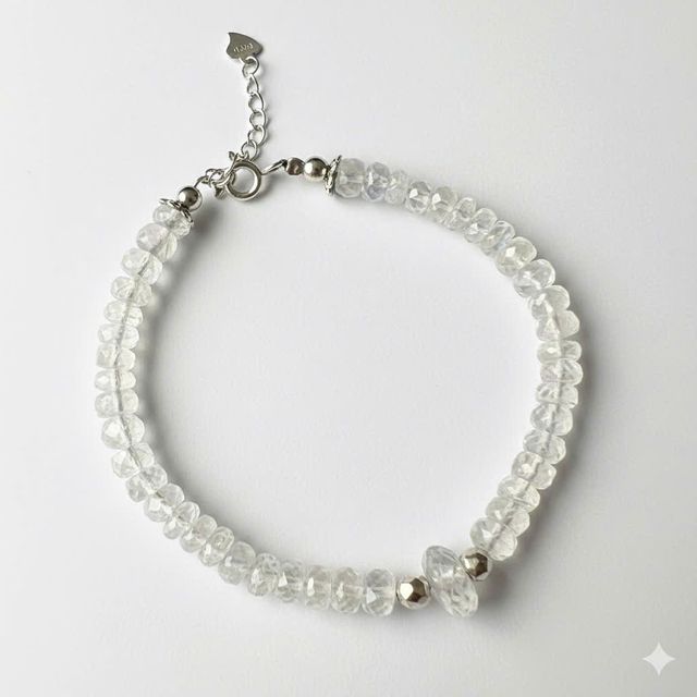 V&ograve;ng tay Moonstone đ&aacute; thật cắt gi&aacute;c chuẩn lửa cực mạnh