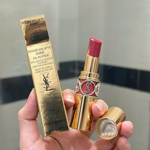 Son YSL Rouge Volupt&eacute; Shine 153 Rose Dentelle
