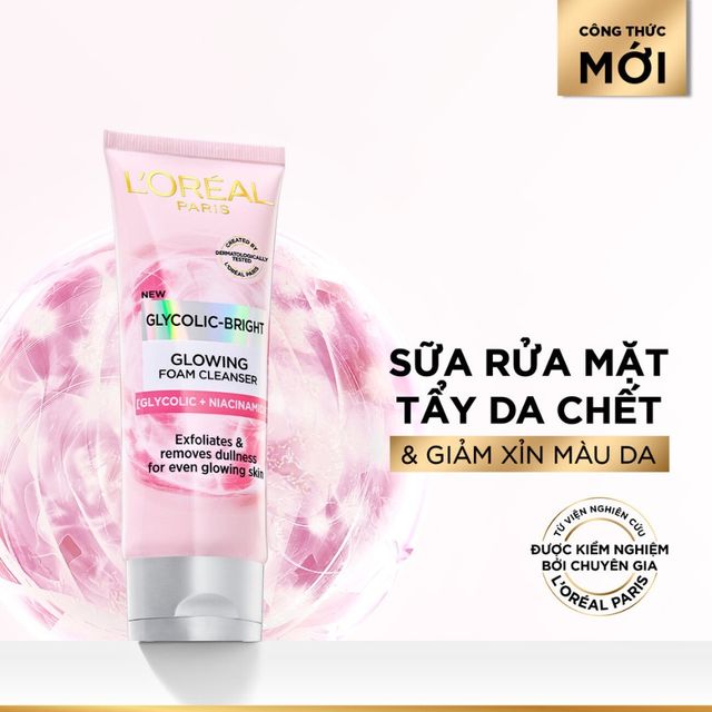 Sữa rửa mặt L'Oreal Paris Glycolic 100ml