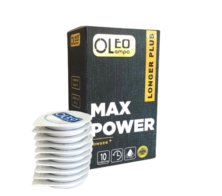 Bao Cao Su Oleo Lampo Max Power - Hộp 10 C&aacute;i