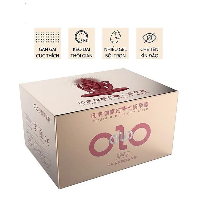 Bao Cao Su OLO Gamma Formula - K&eacute;o D&agrave;i Thời Gian, G&acirc;n Gai