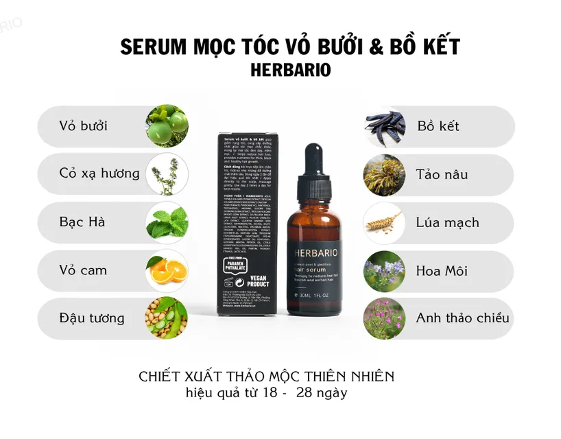 Serum mọc t&oacute;c thuần chay
