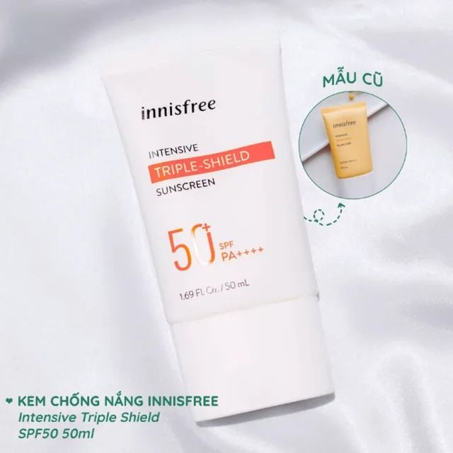 Kem Chống Nắng Innisfree Triple Shield SPF 50 Ch&iacute;nh H&atilde;ng