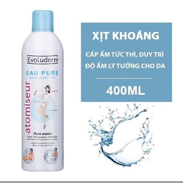 Th&agrave;nh phần Xịt kho&aacute;ng Evoluderm