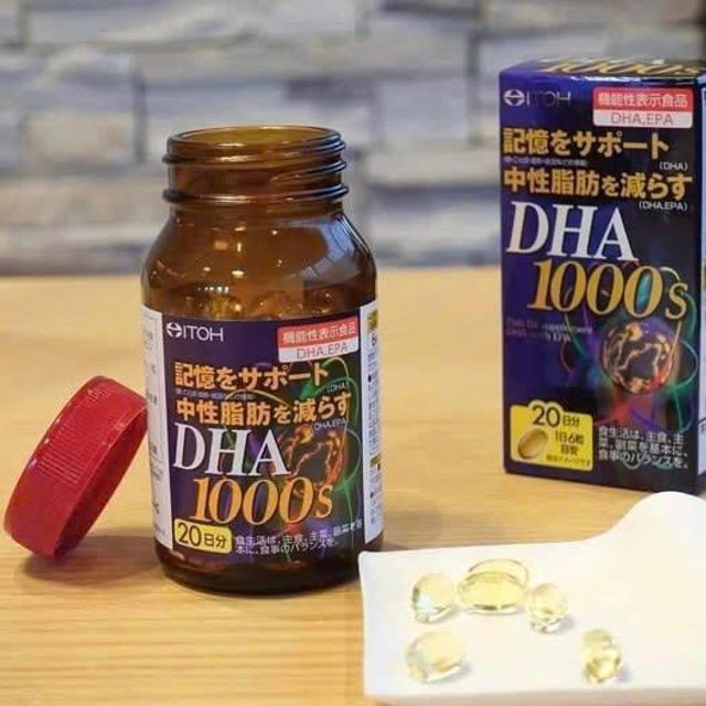 Vi&ecirc;n uống bổ n&atilde;o DHA 1000S