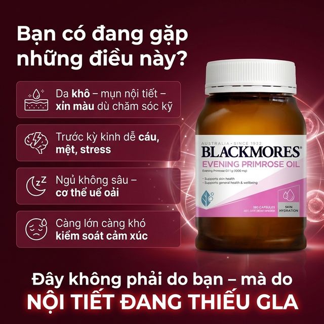 Tinh Dầu Hoa Anh Thảo Blackmores 1000mg