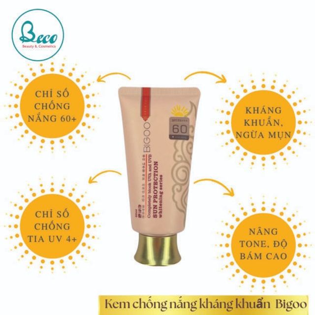 Kem nền chống nắng kh&aacute;ng khuẩn BIGOO