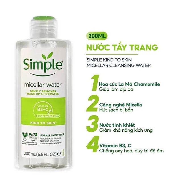 Đ&aacute;nh gi&aacute; sản phẩm nước tẩy trang Simple