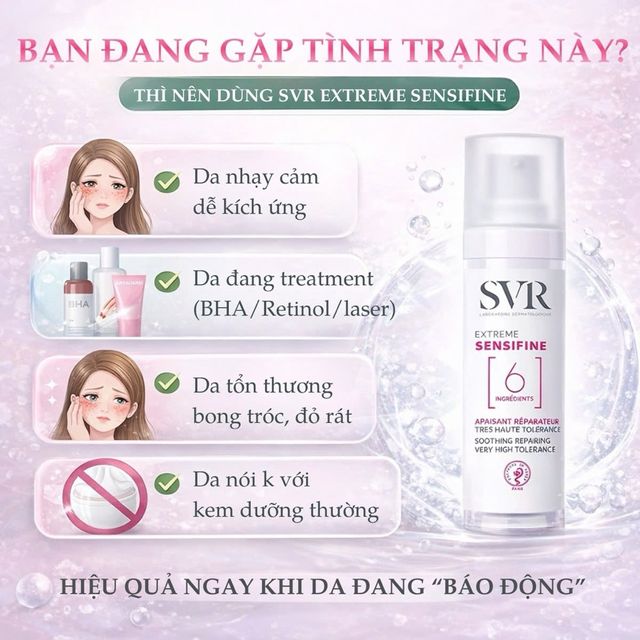 Kem Dưỡng SVR Sensifine Extreme 6 Apaisant R&eacute;parateur
