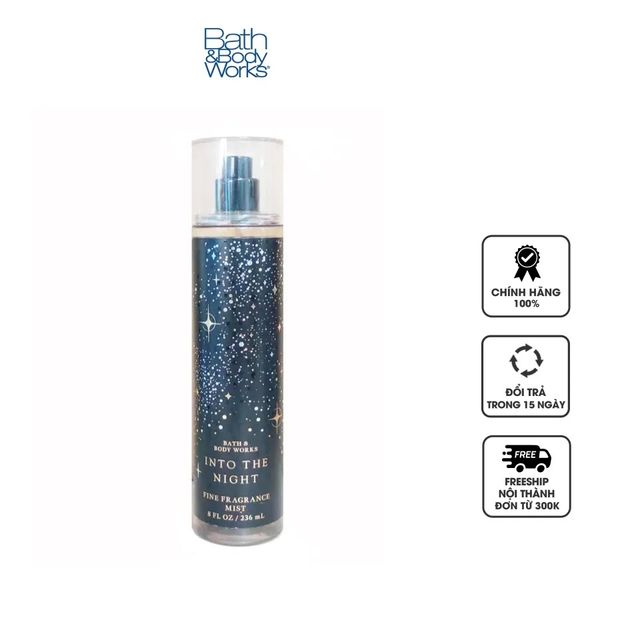 Xịt Thơm To&agrave;n Th&acirc;n Bath & Body Works Into The Night