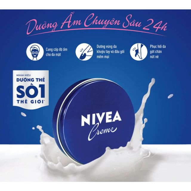 Kem Dưỡng Ẩm Da NIVEA Cr&egrave;me 169g
