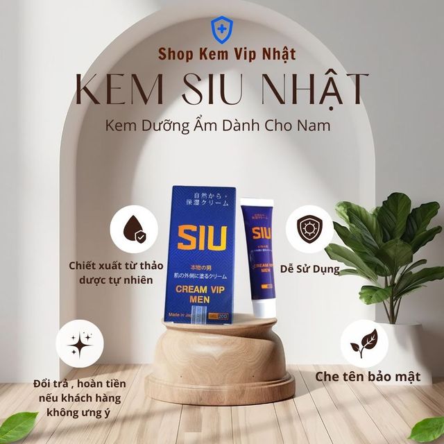 Kem B&ocirc;i Hỗ Trợ Sức Khỏe Nam Giới SIU Cream Vip Nhật Bản - H&igrave;nh 2