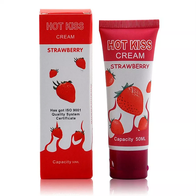 Gell B&ocirc;i Trơn Hotkiss Strawberry Flavor Lubricant Hương D&acirc;u