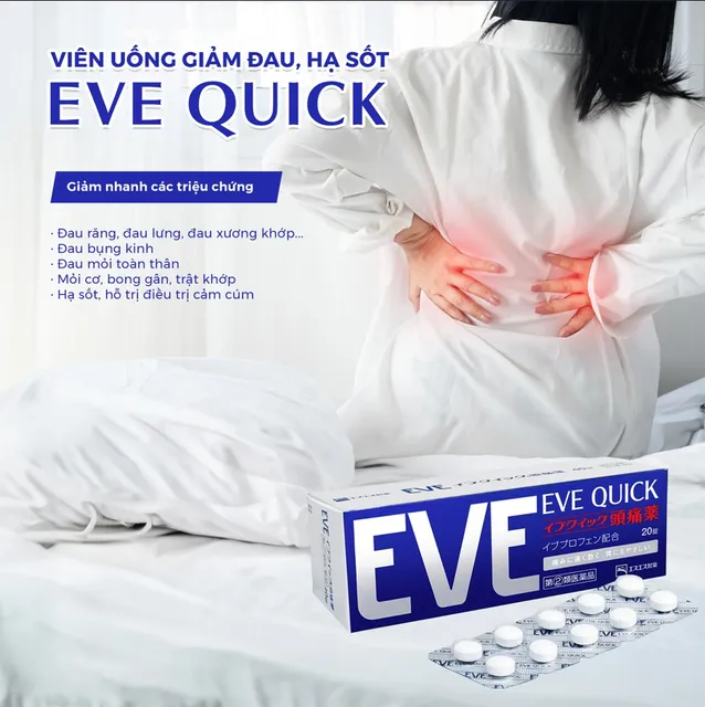 Vi&ecirc;n uống giảm đau EVE Quick DX