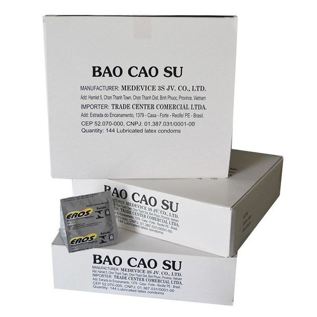 Bao Cao Su EROS Gi&aacute; Rẻ D&agrave;nh Cho Kh&aacute;ch Sạn, Nh&agrave; Nghỉ - Hộp 144 C&aacute;i