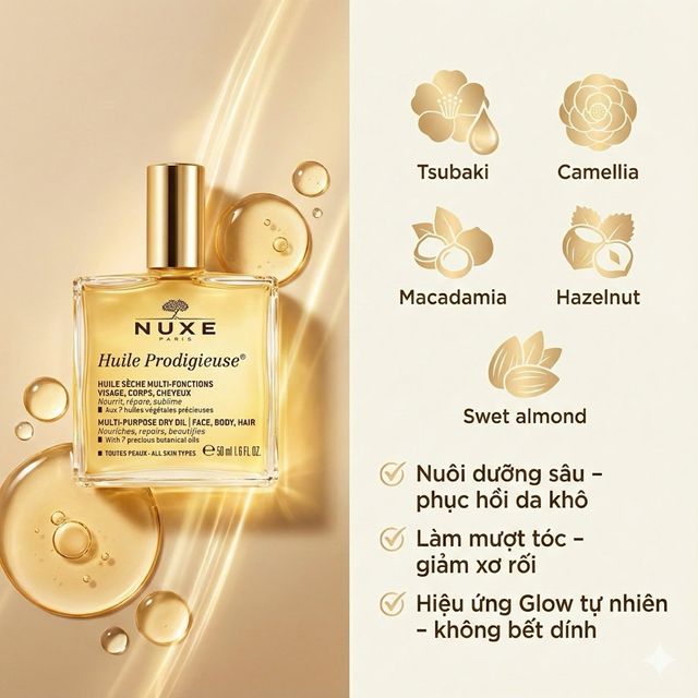 Dầu Kh&ocirc; Đa Năng Nuxe