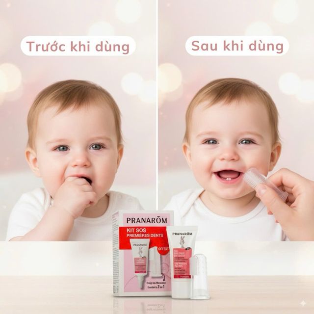C&aacute;c th&agrave;nh phần tự nhi&ecirc;n l&agrave;nh t&iacute;nh trong Gel giảm đau mọc răng cho b&eacute; Pranarom
