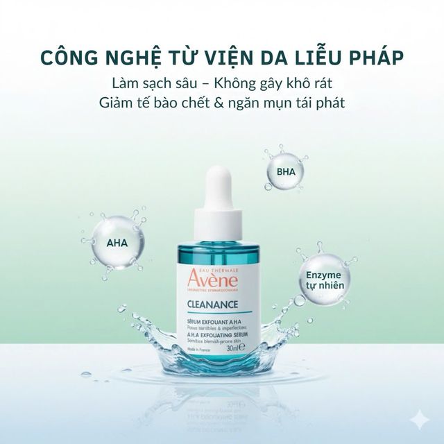 Tinh Chất Dưỡng Da Avene Cleanance AHA Exfoliating Serum 30ml
