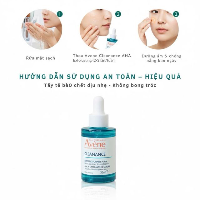 Tinh Chất Dưỡng Da Avene Cleanance AHA Exfoliating Serum 30ml