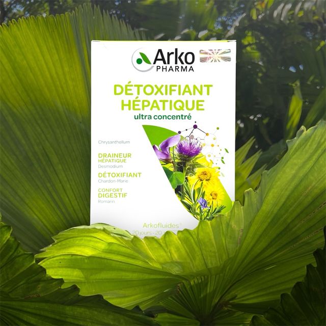 Nước Uống Thải Độc Gan Arkopharma Detoxifiant H&eacute;patique