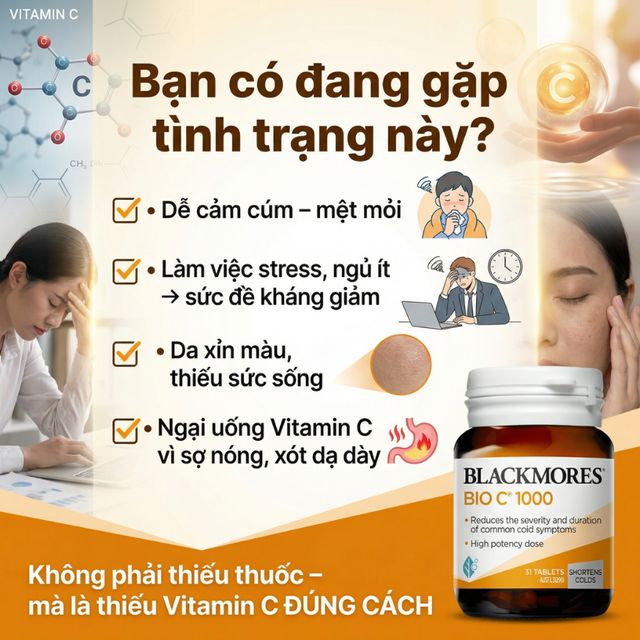 Vi&ecirc;n Uống Blackmores Bio C 1000mg