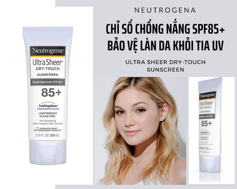 C&aacute;ch sử dụng kem chống nắng Neutrogena