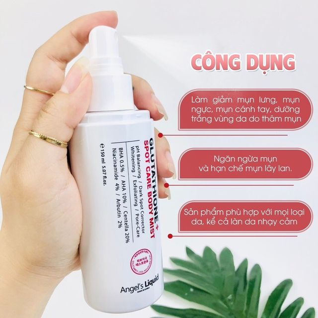L&agrave;n da s&aacute;ng khỏe với Angel's Liquid