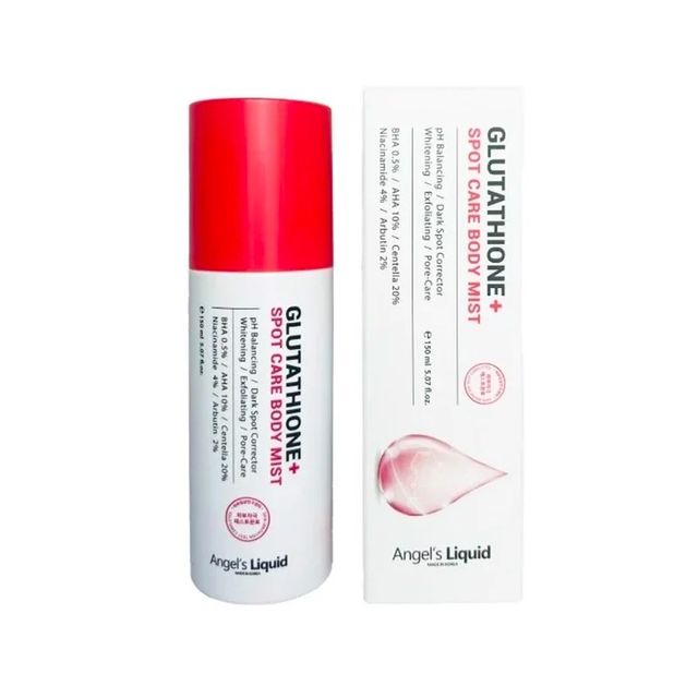 Xịt hỗ trợ giảm mụn lưng Angel's Liquid Glutathione + Centella Calming Body Mist