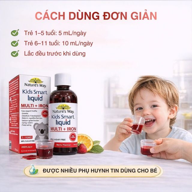 Nature&rsquo;s Way Kids Smart Liquid Multi Iron 200ml