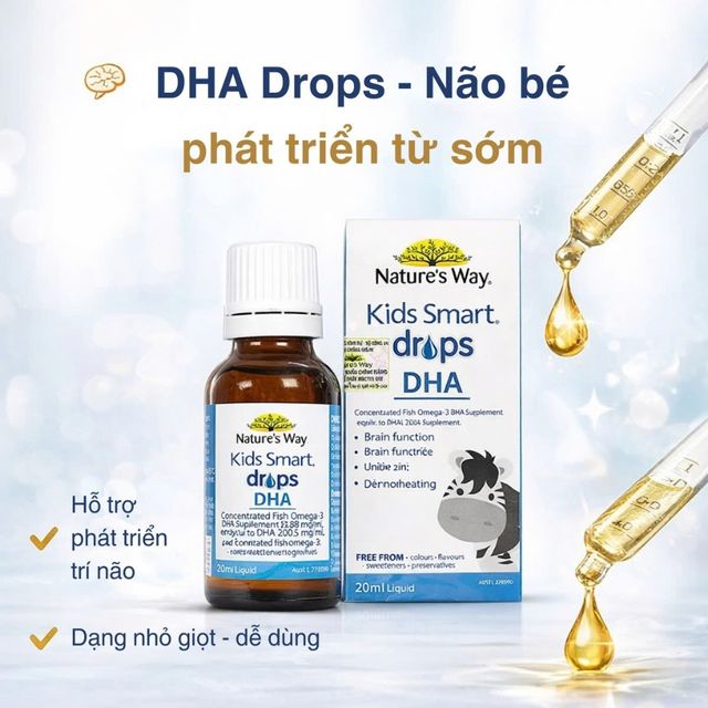 Giọt DHA Nature&rsquo;s Way Kids Smart 20ml