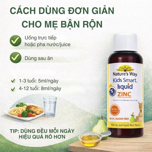 Bổ sung kẽm cho trẻ em