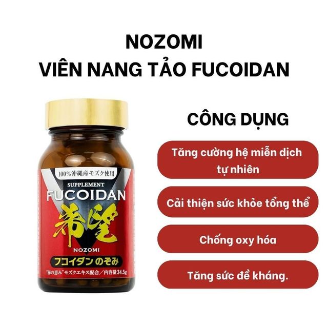 Tảo n&acirc;u Fucoidan Nozomi