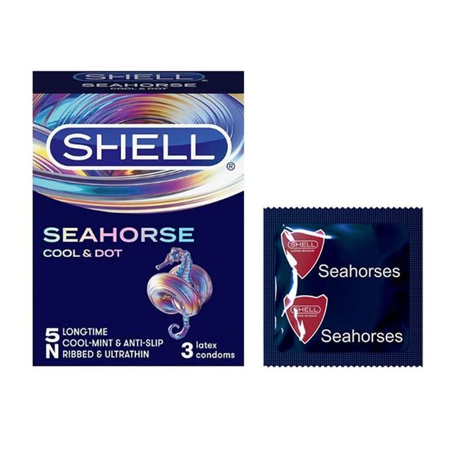 Bao Cao Su Shell Sea Horse &ndash; K&eacute;o D&agrave;i Thời Gian, G&acirc;n Xoắn