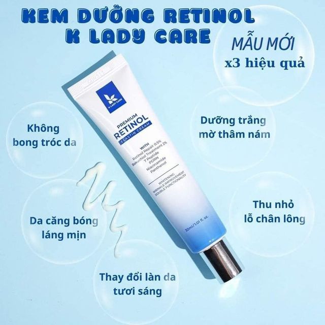 Kem dưỡng ẩm K Lady Care Retinol 30ml