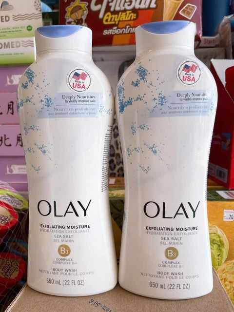 Sữa Tắm Olay Muối Biển - Hướng Dẫn Sử Dụng