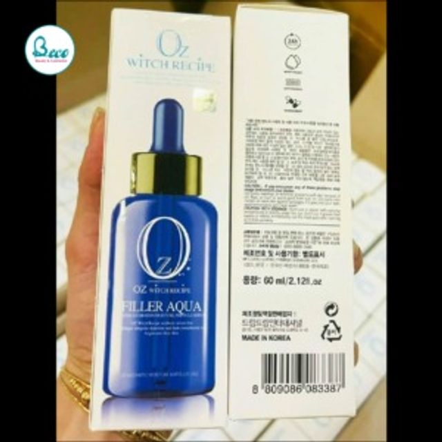 Serum Cấp Nước Oz Witch Recipe Filler Aqua Chính Hãng - Cấp Ẩm Mặt, Giúp Da Tươi Trẻ và Rạng Rỡ, Dành Cho Da Khô và Nhạy - hình ảnh thực tế