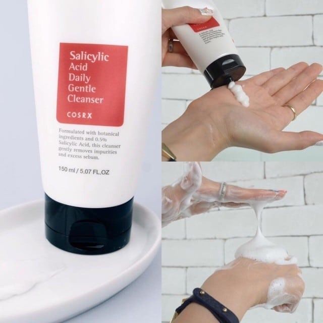 Cao cấp Sữa rửa mặt giải quyết mụn Cosrx Salicylic Acid Gentle Cleanser