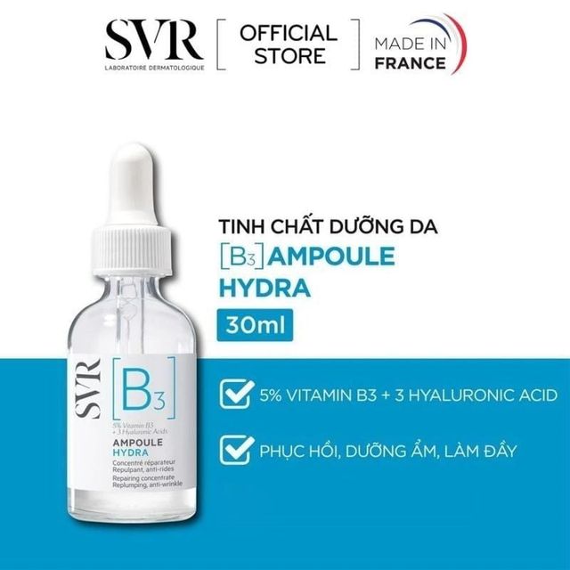 Hướng dẫn sử dụng Serum B3 Amouple Hydra SVR